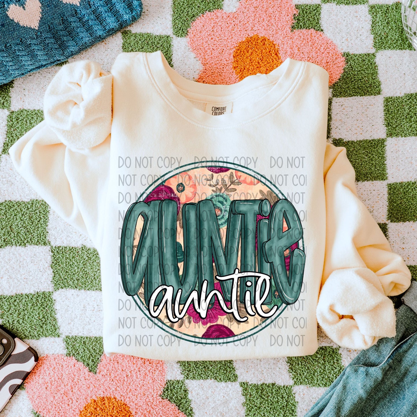 Auntie Floral - DTF Transfer