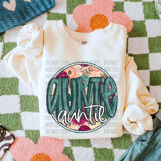 Auntie Floral - DTF Transfer