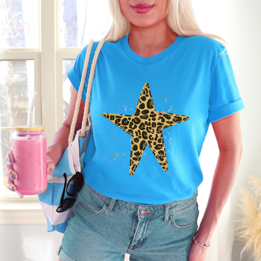 Leopard Star-DTF Transfer