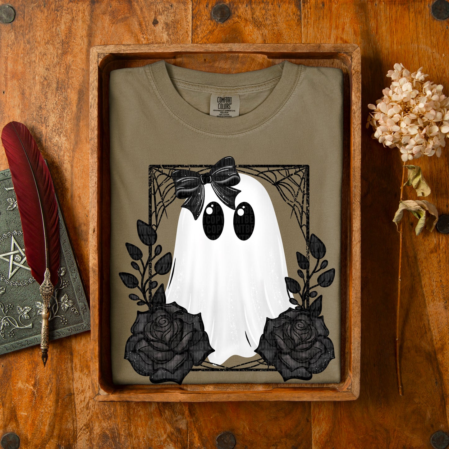 Black White Ghost- DTF Transfer