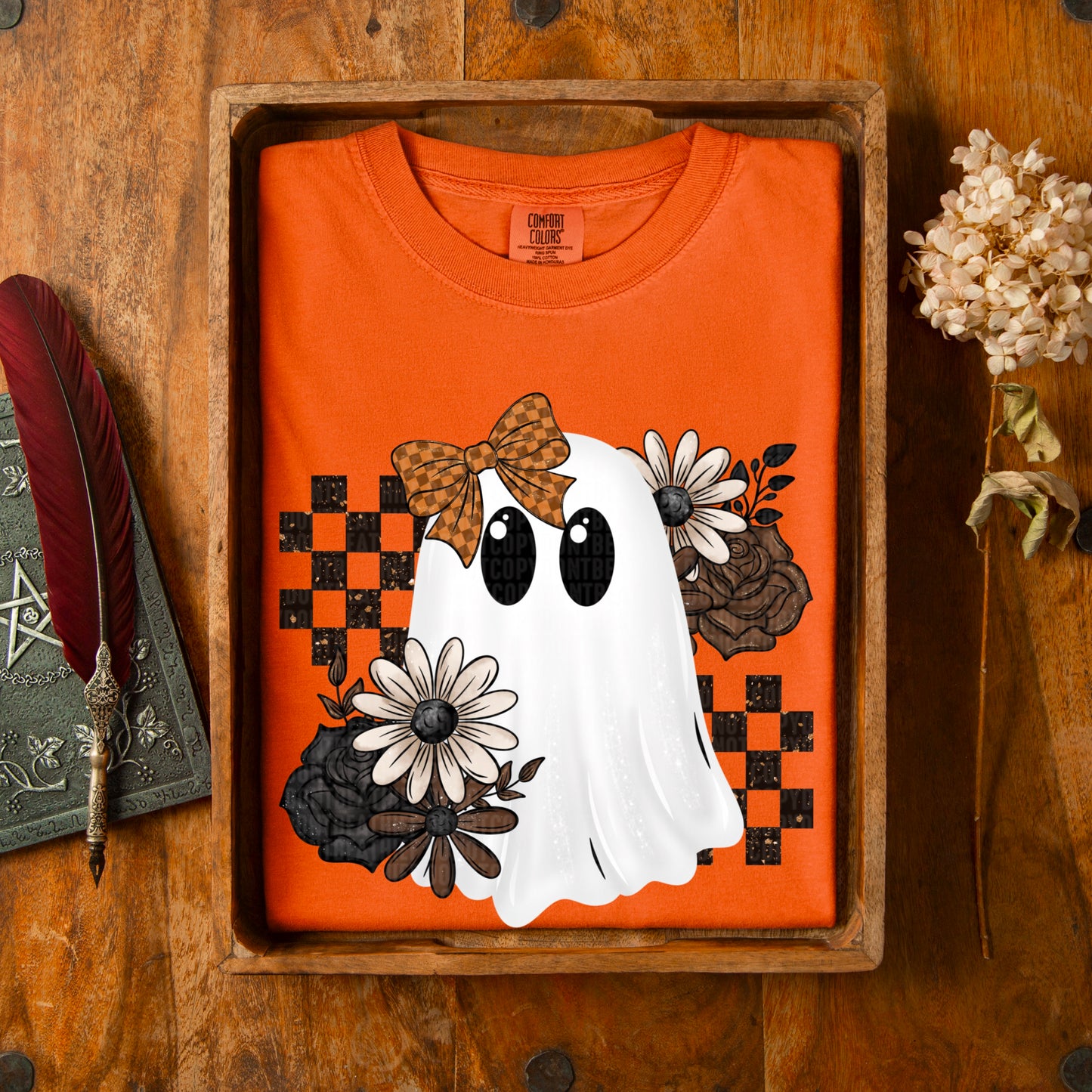 Boho fall ghost- DTF Transfer