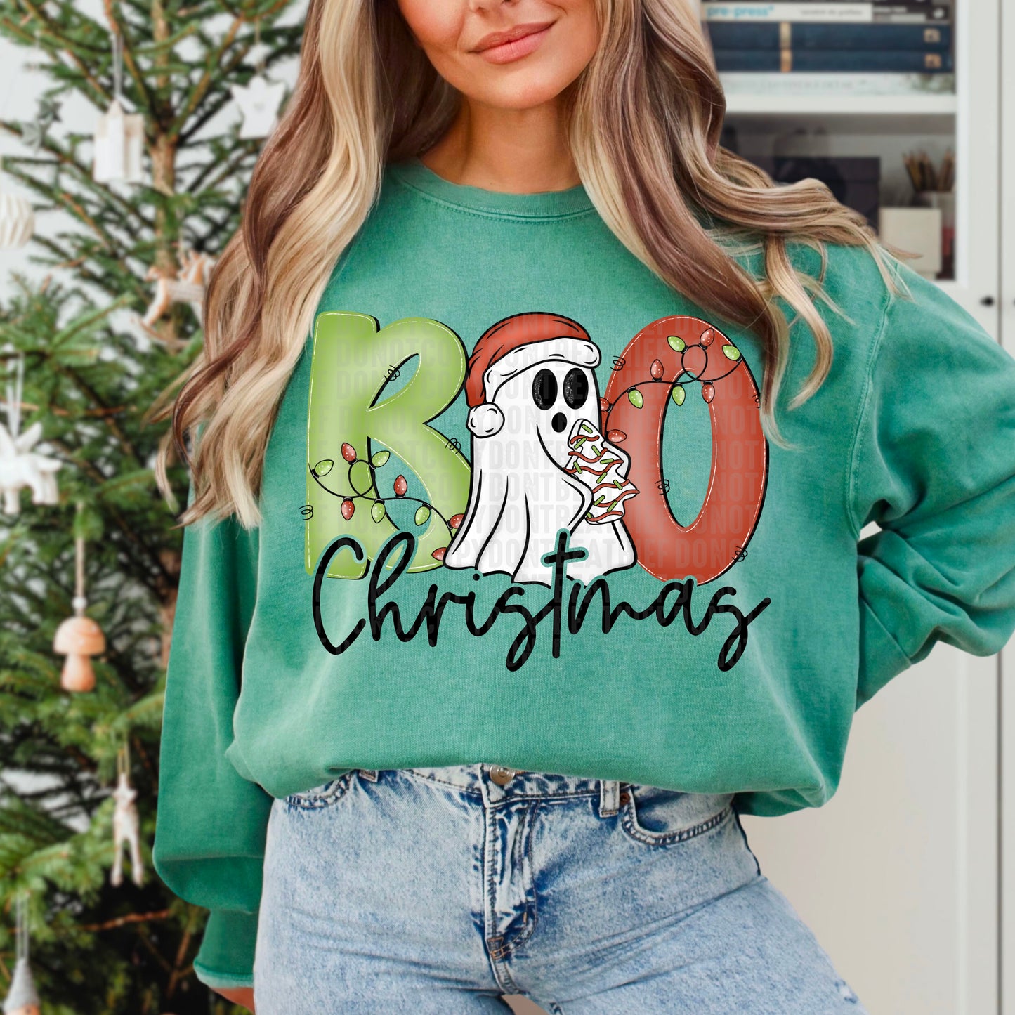 Boo Christmas- DTF Transfer