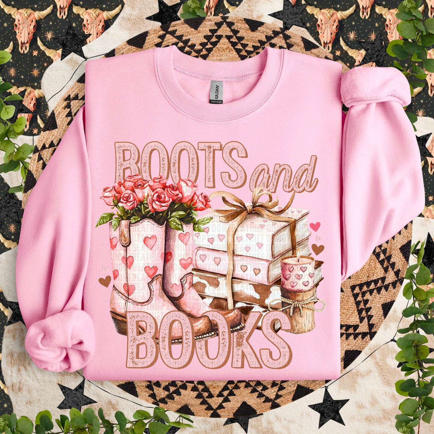 Boots and Books- DTF Transfer