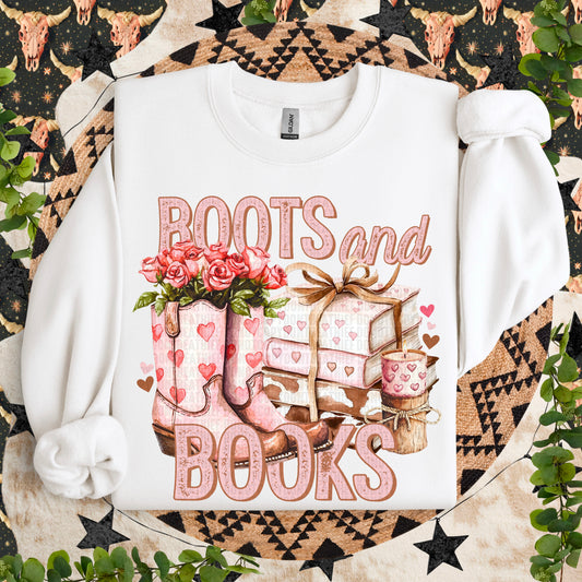 Boots and Books- DTF Transfer