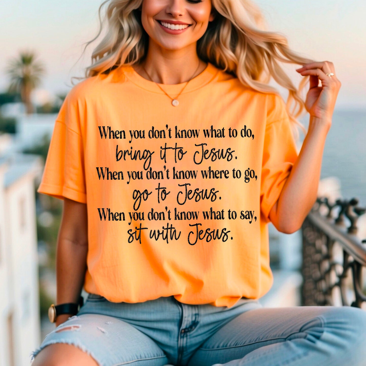 When you don't know what to do, bring it to Jesus- DTF Transfer