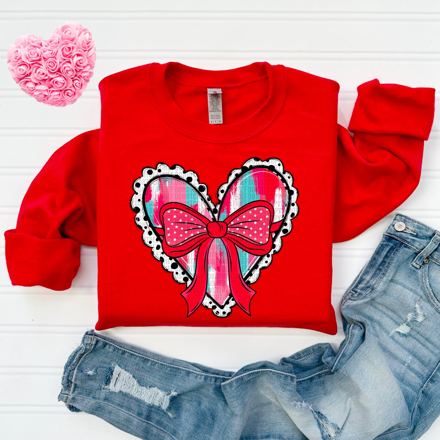 Brush Stroke Heart- DTF Transfer
