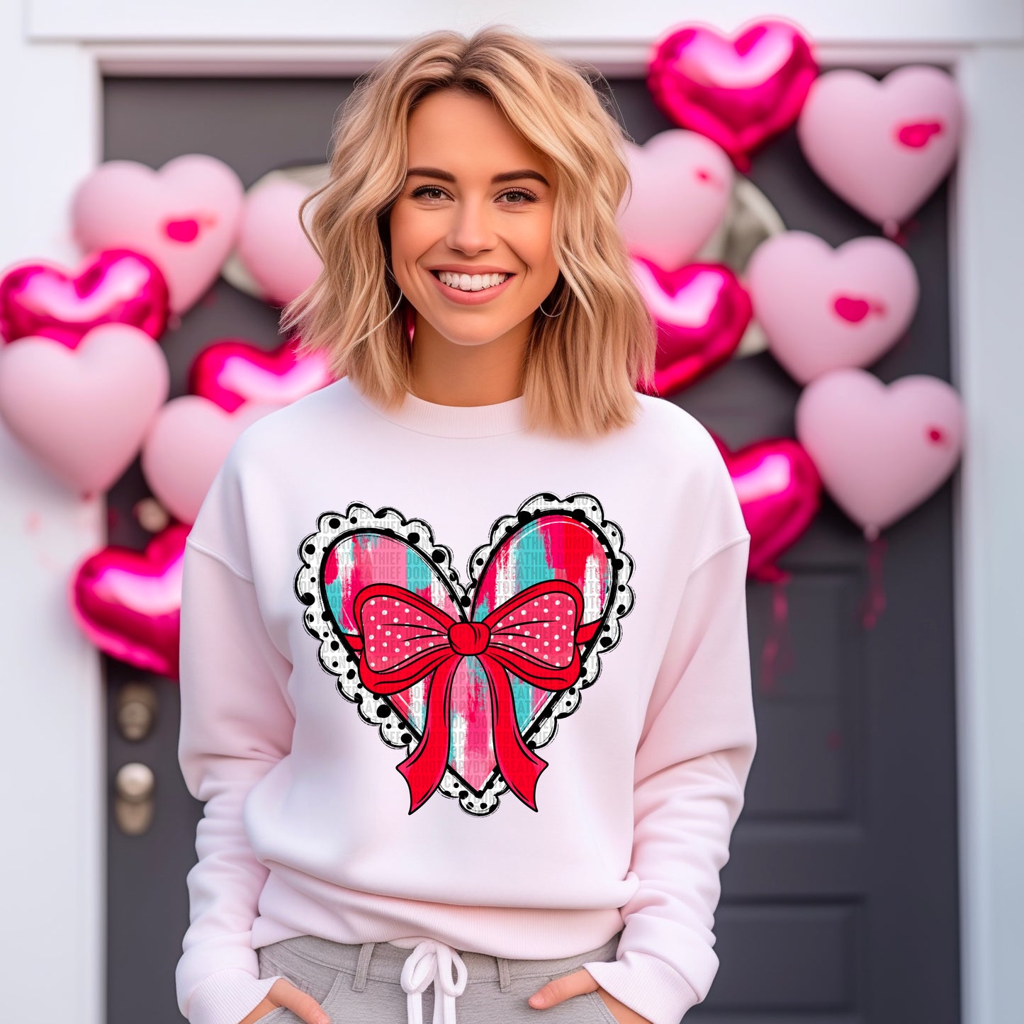 Brush Stroke Heart- DTF Transfer