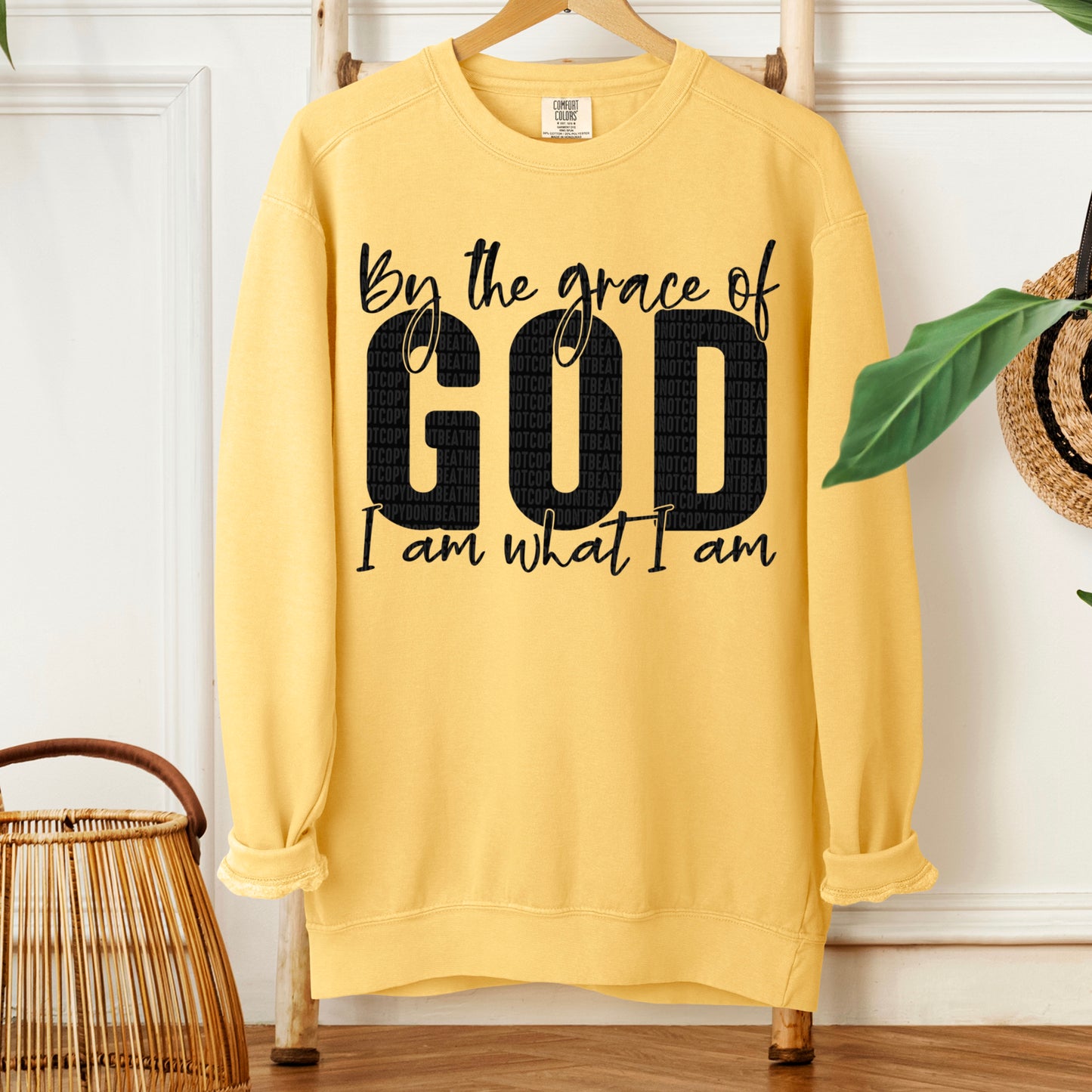 By the grace of God I am what I am- DTF Transfer
