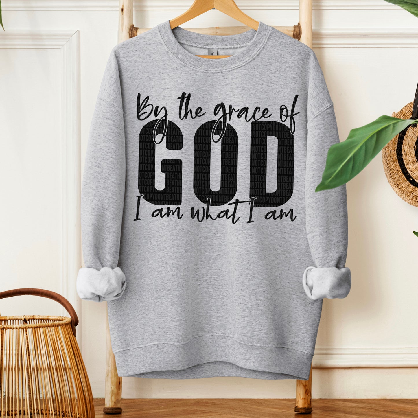 By the grace of God I am what I am- DTF Transfer