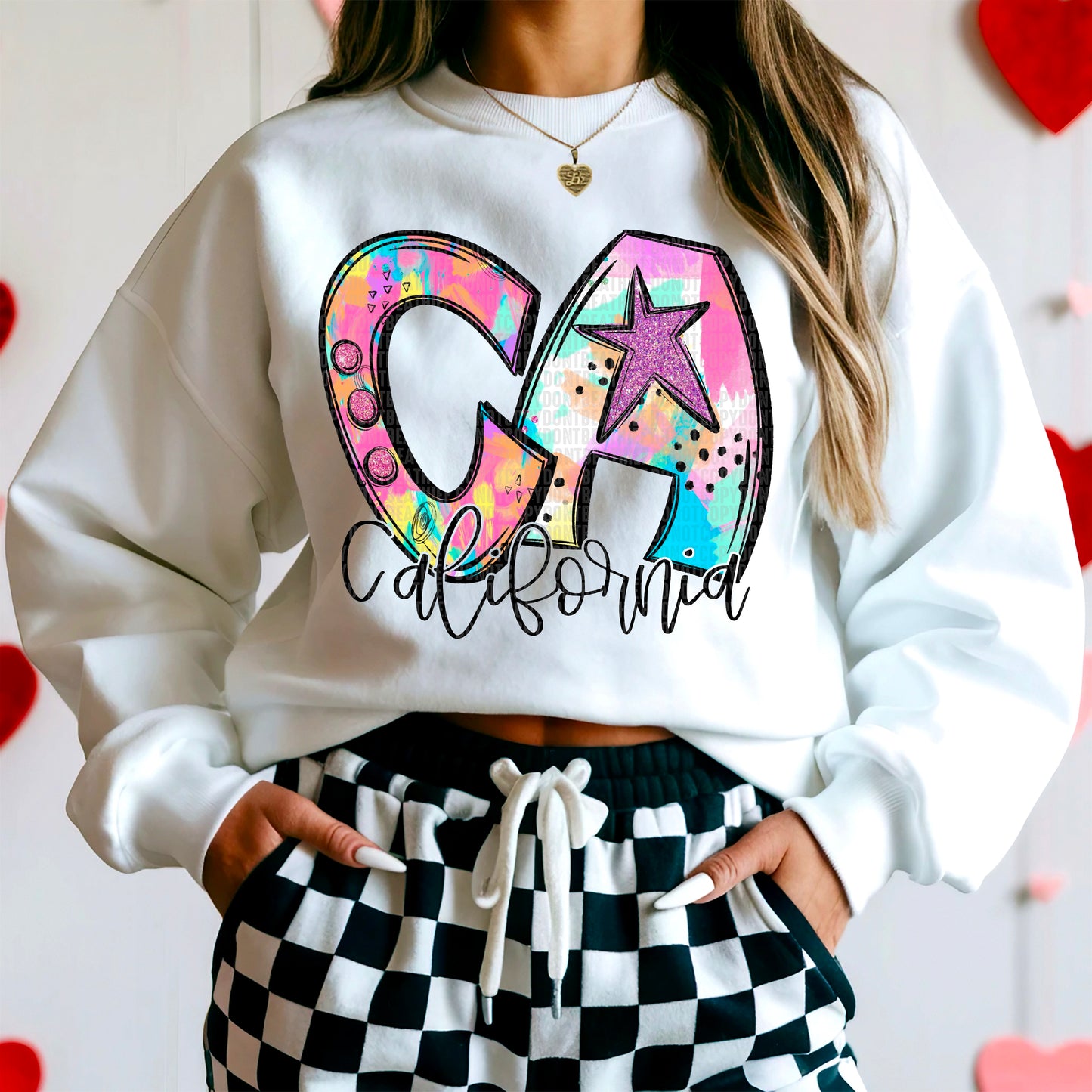 Neon Splashes 50 States- DTF Transfer