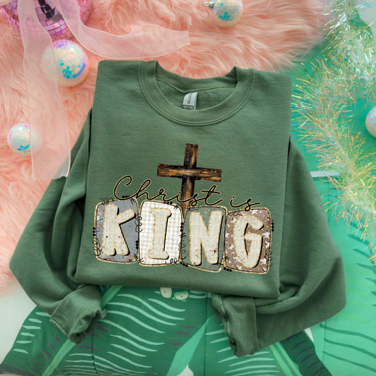 Christ is King Cross- DTF Transfer