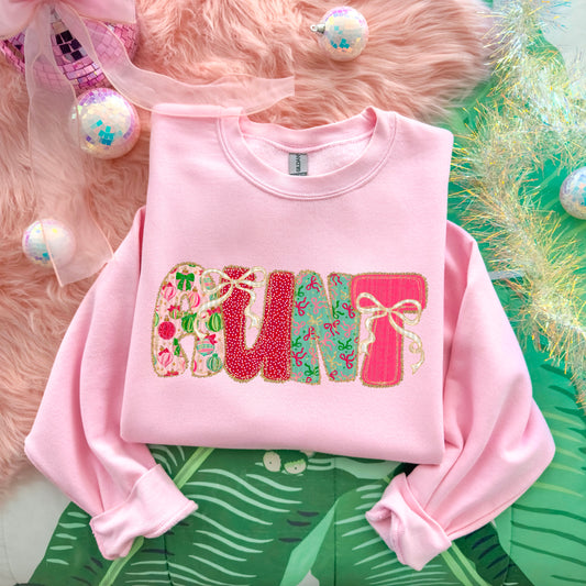 Christmas Bow Lace- DTF Transfer