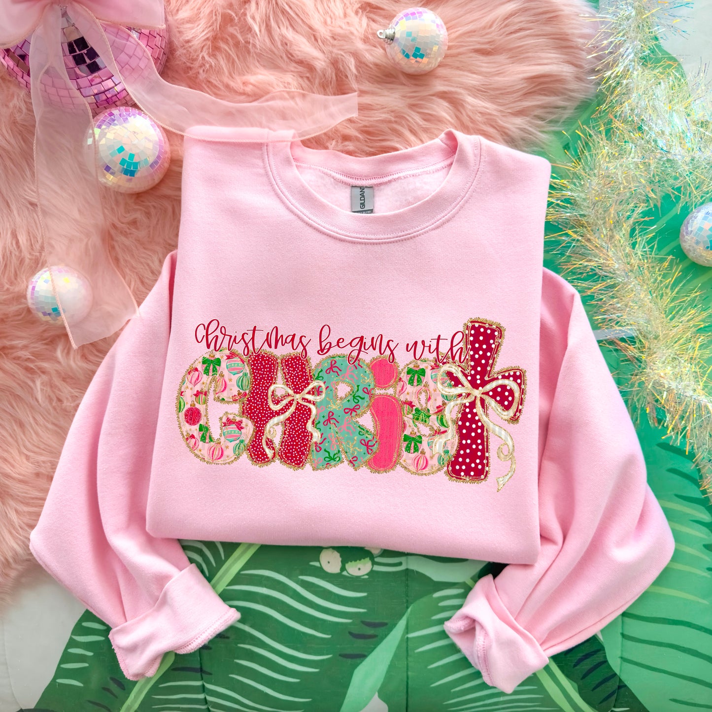 Christmas begins with Christ- DTF Transfer