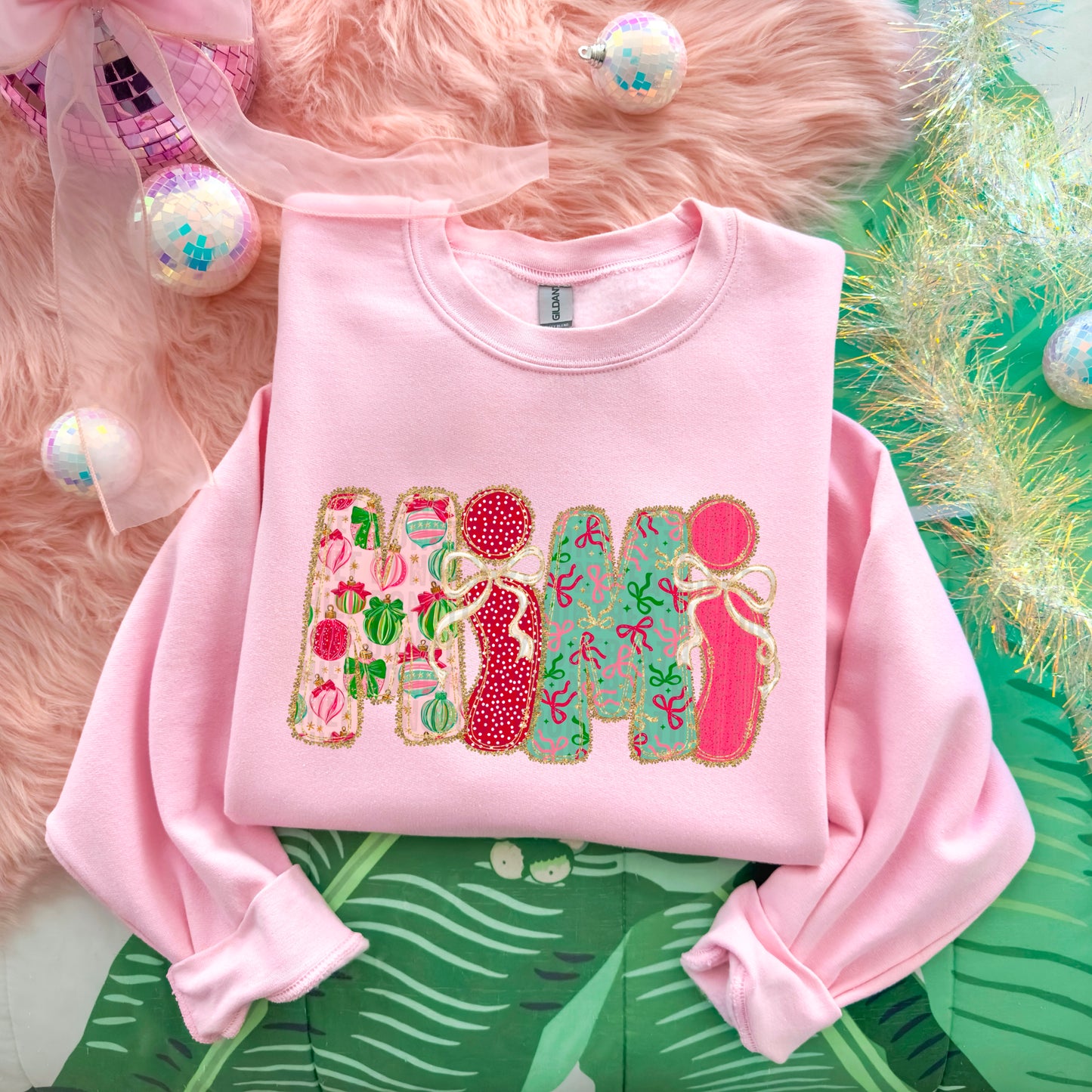 Christmas Bow Lace- DTF Transfer