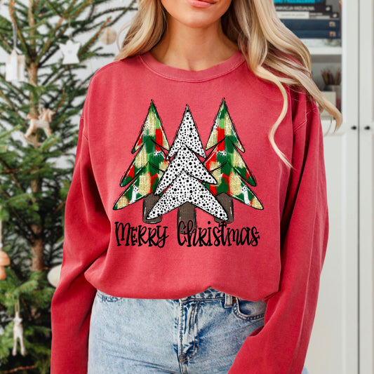 Merry Christmas Trees-DTF Transfer