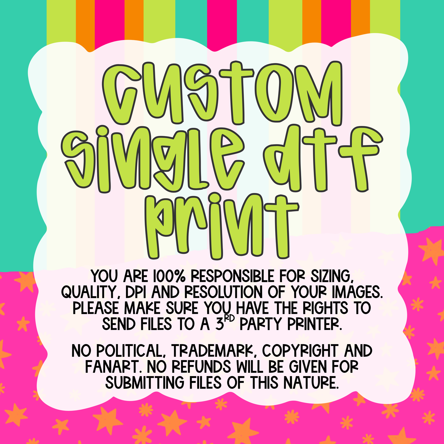 CUSTOM SINGLE DTF-Transfer