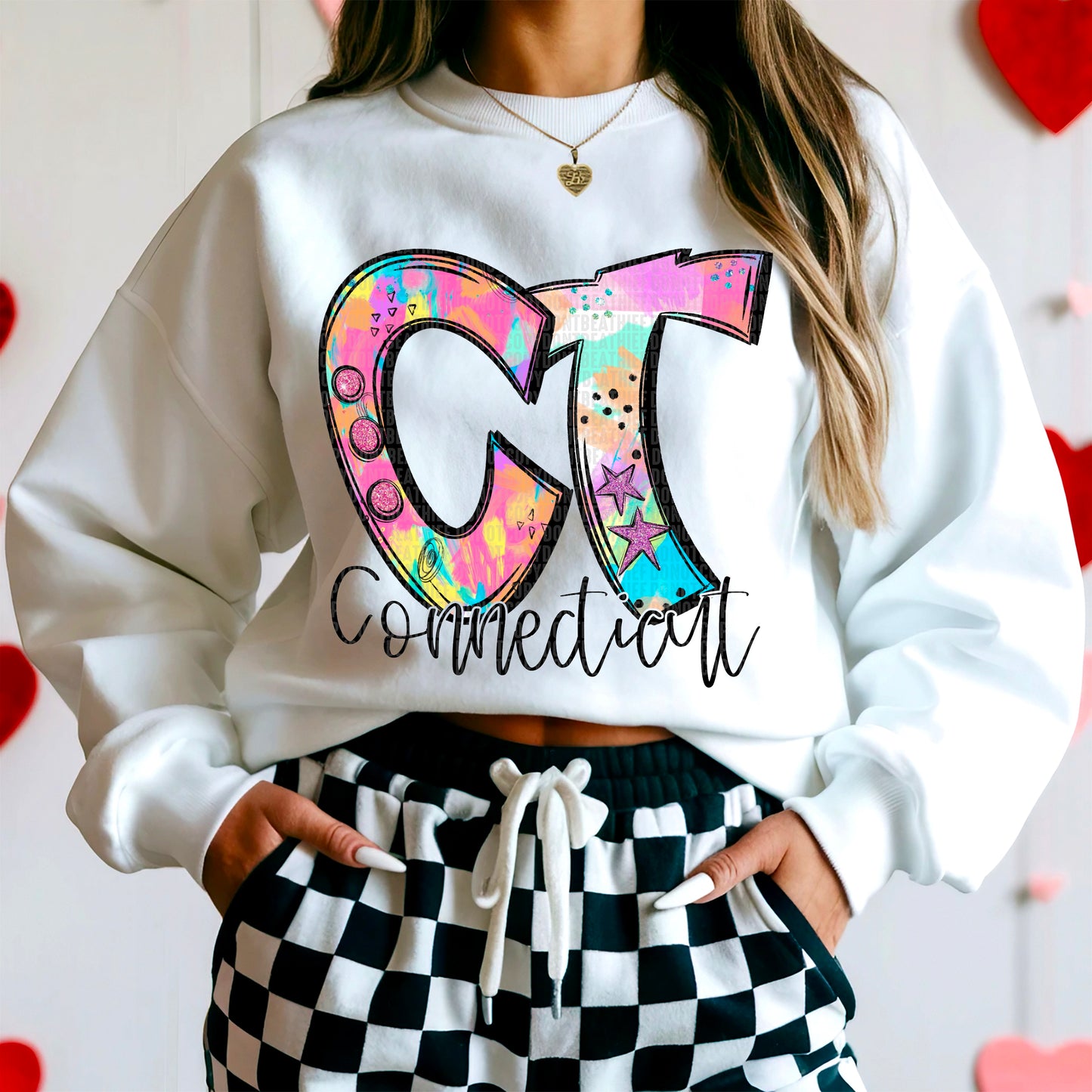 Neon Splashes 50 States- DTF Transfer