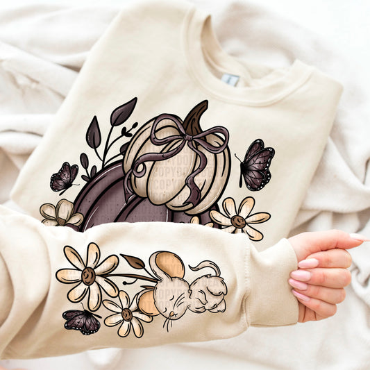 Cottage Core Pumpkin Mouse-SET-DTF Transfer