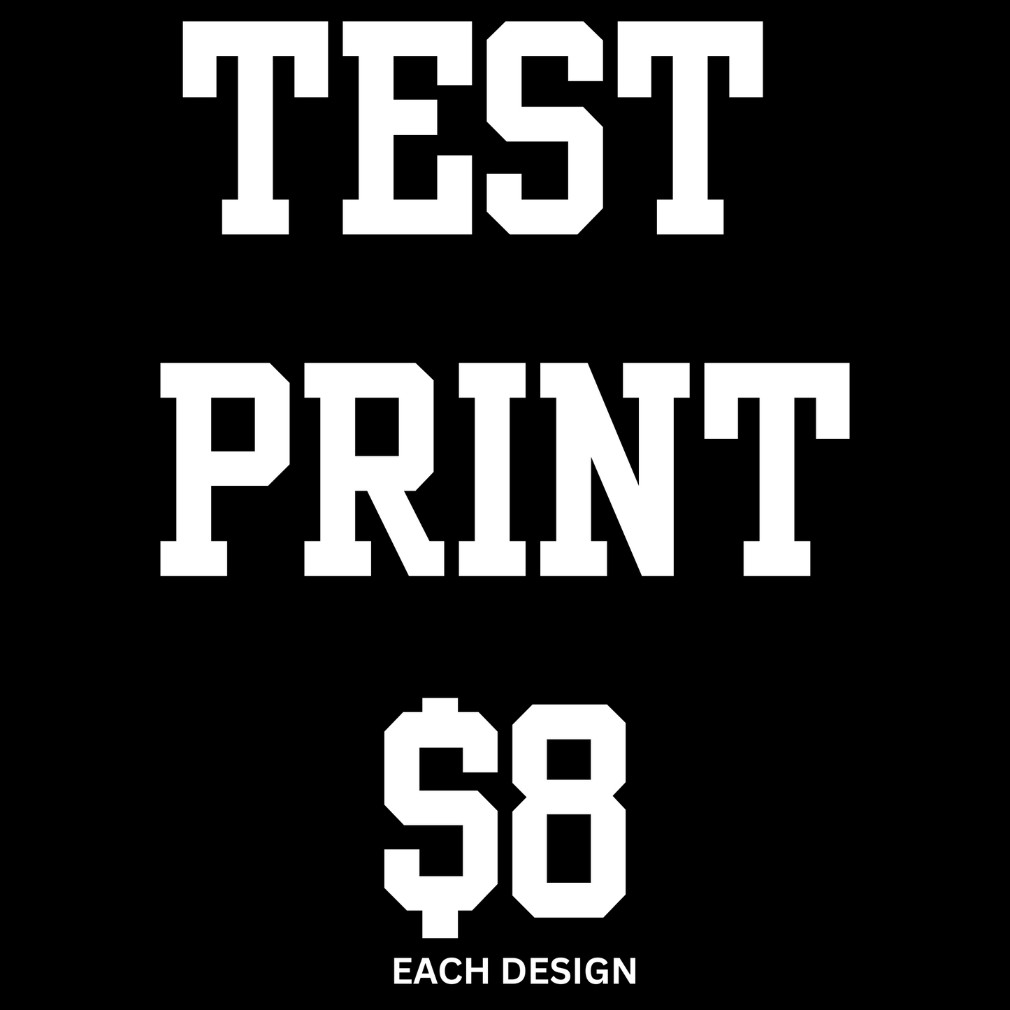 TEST PRINT ( read description)