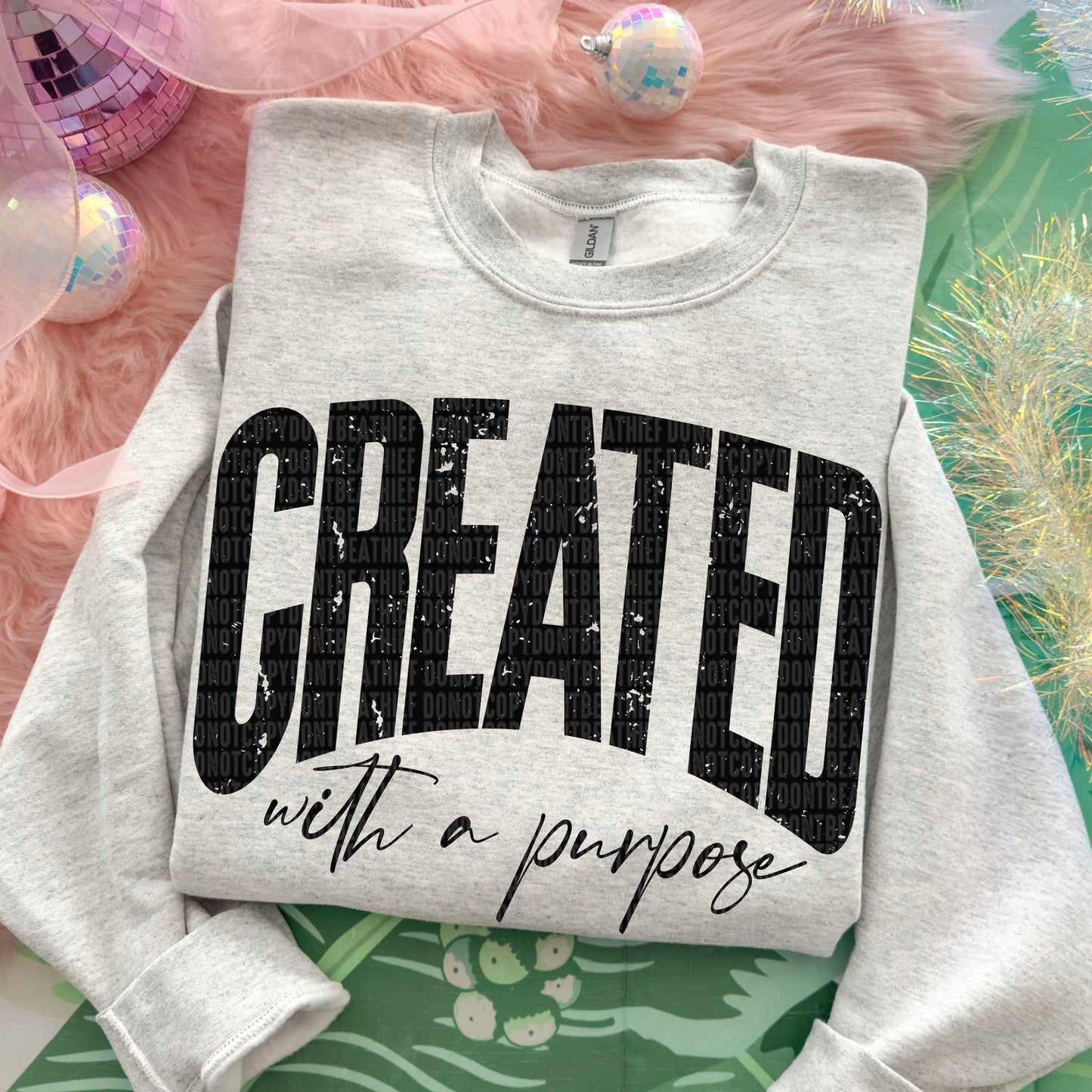 Created with a purpose- DTF Transfer