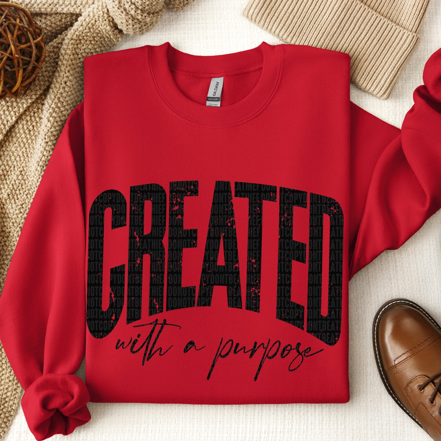Created with a purpose- DTF Transfer