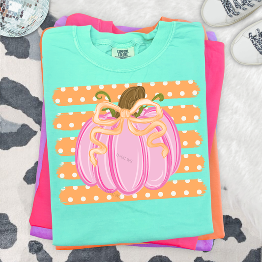 Pink Pumpkin -DTF Transfer