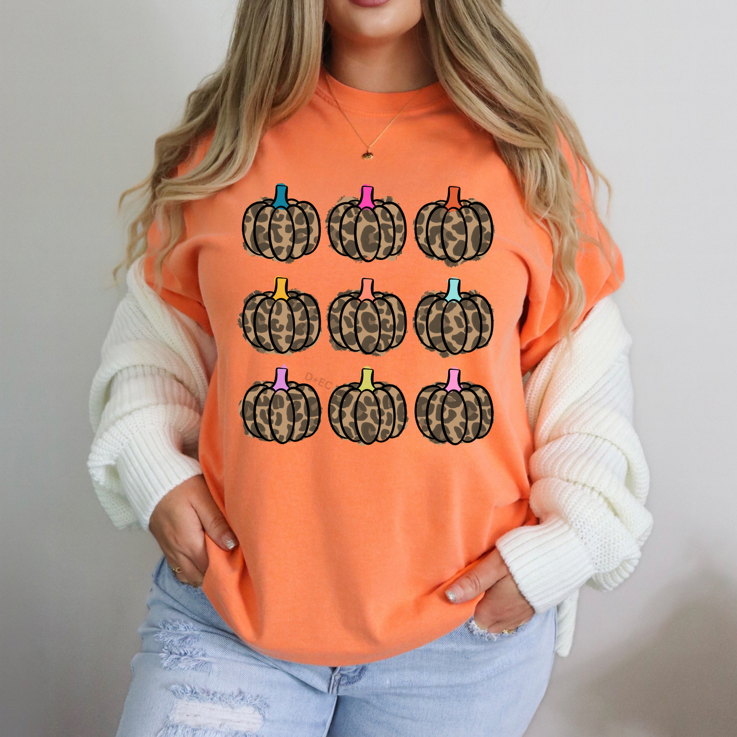 Leopard Pumpkin Grid - DTF Transfer