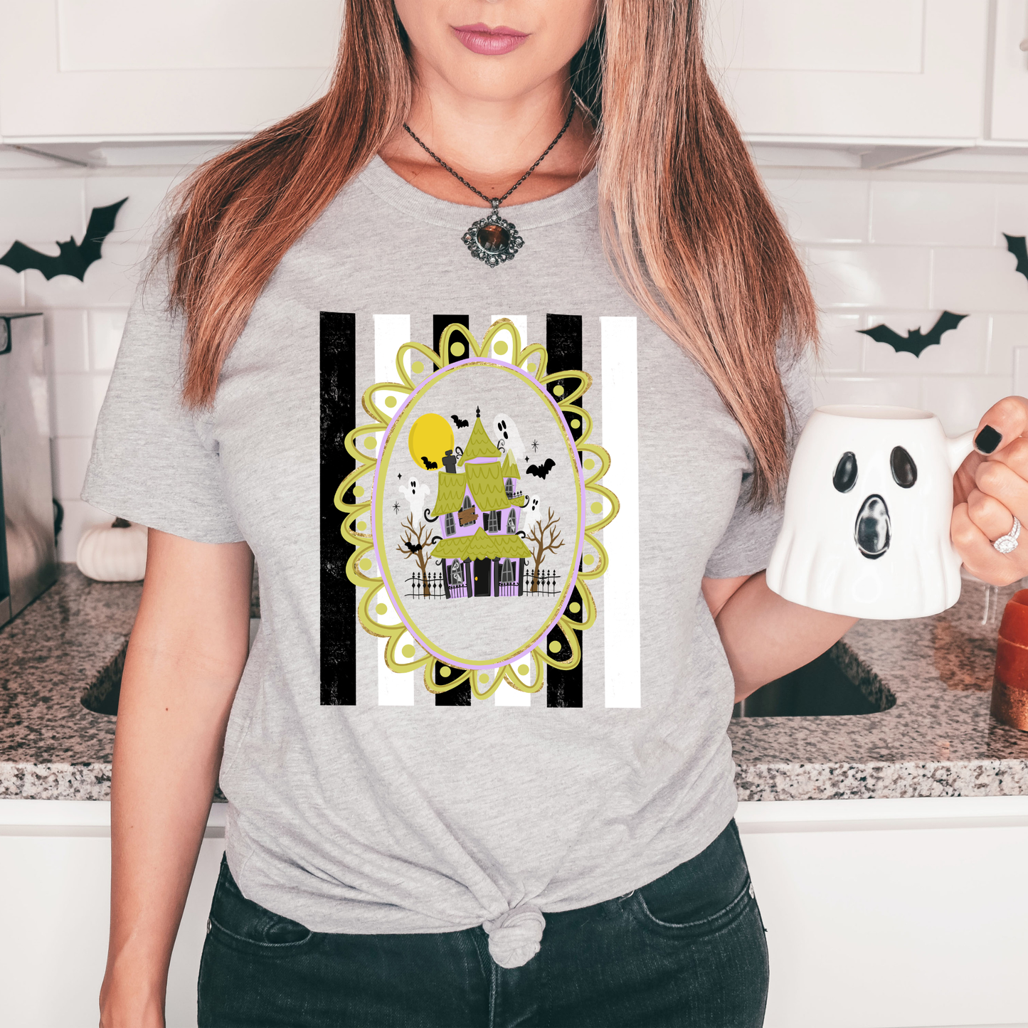 Haunted House Stripes - DTF Transfer