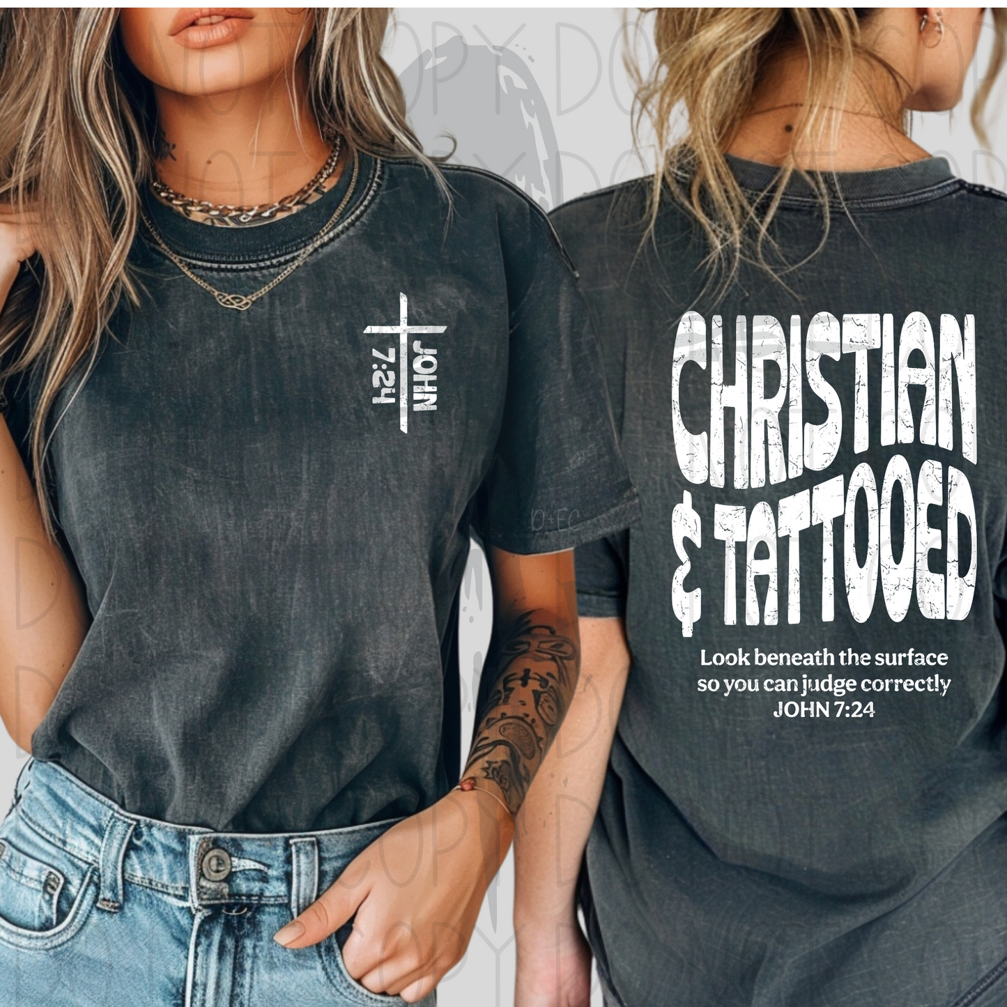 Christian & Tattooed John 7:24-dtf transfer