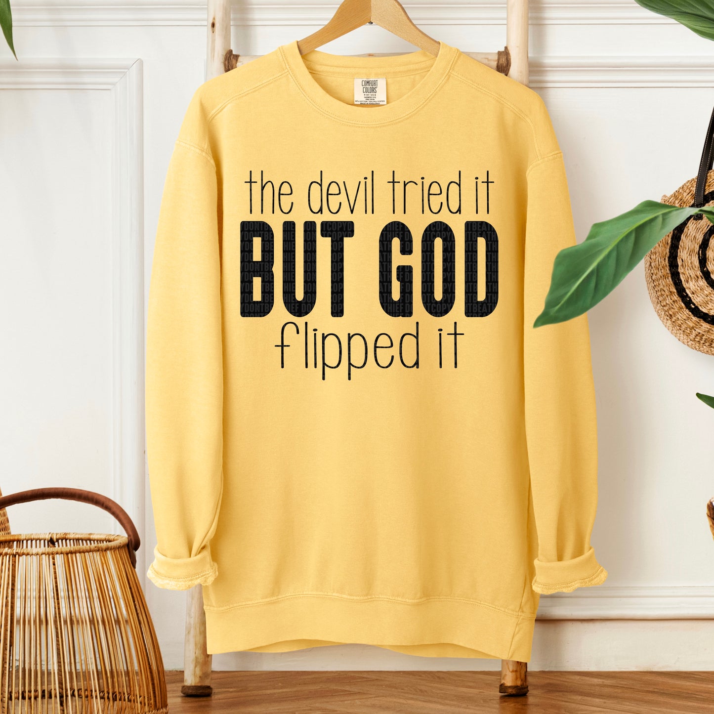 the devil tried it but God flipped it-DTF Transfer