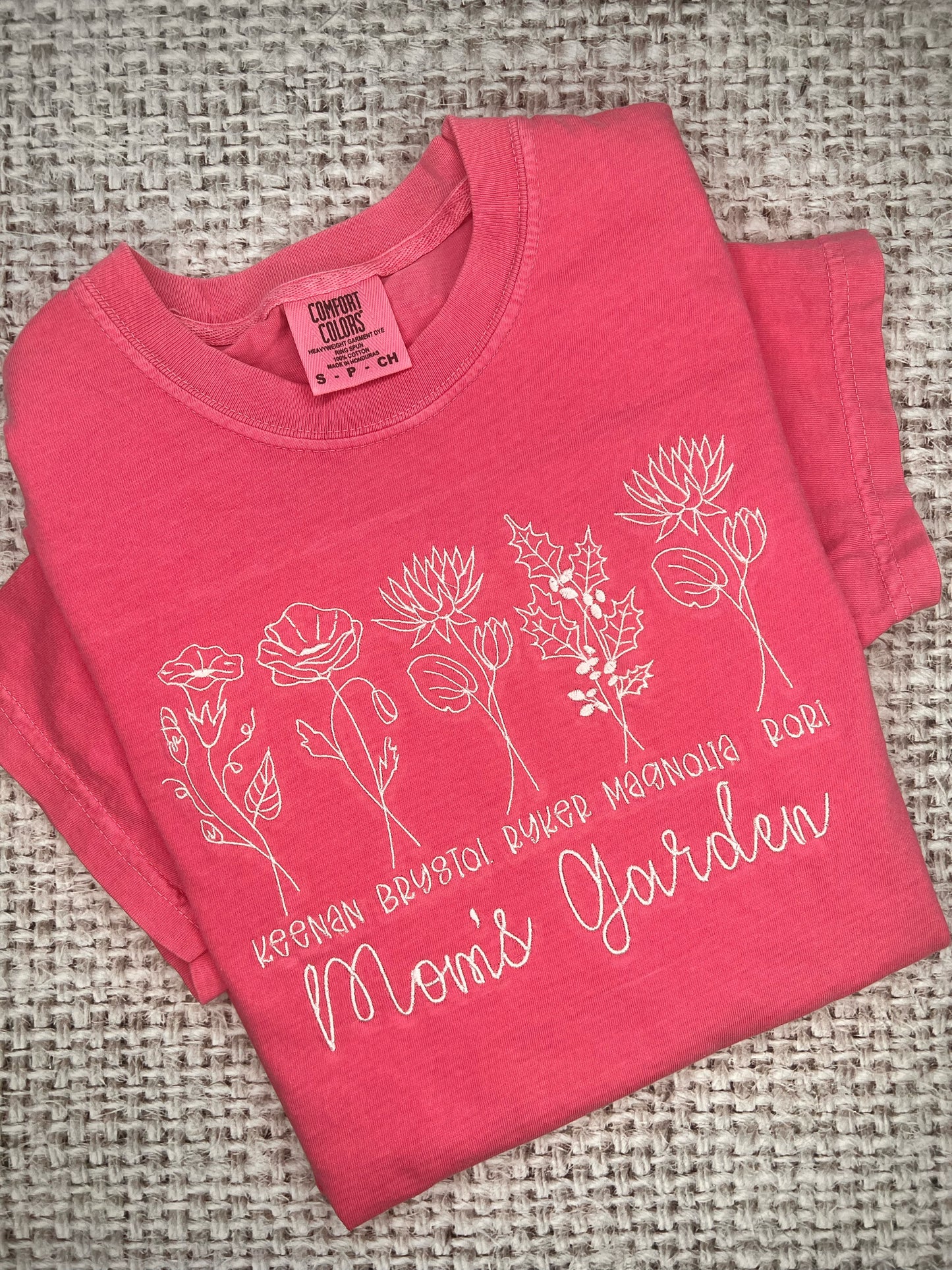 BIRTH MONTH - MOTHERS DAY- EMBROIDERY-TEE
