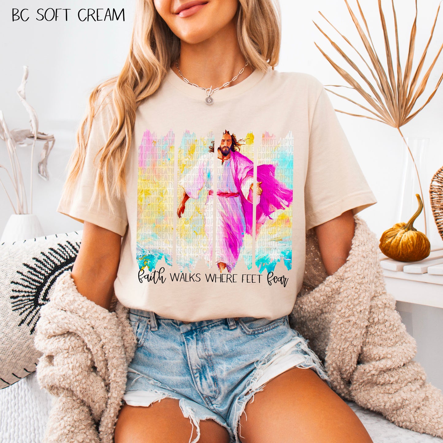 Faith walks where feet fear- DTF Transfer