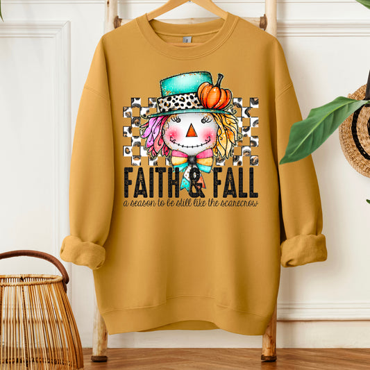 Faith & Fall a season to be still like the scarecrow-DTF Transfer