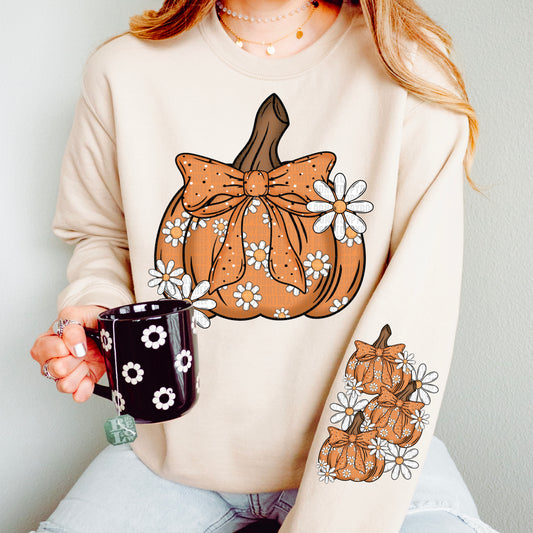 Pumpkin Bow-SET-dtf transfer