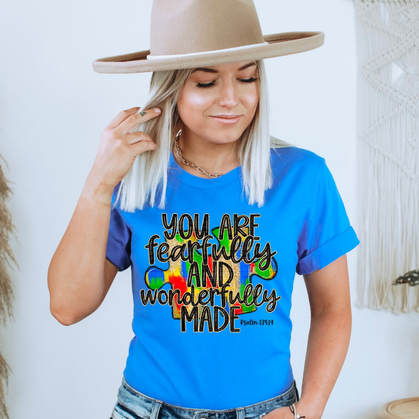 Autism-You are fearfully and wonderfully made Psalm 139:14- DTF Transfer