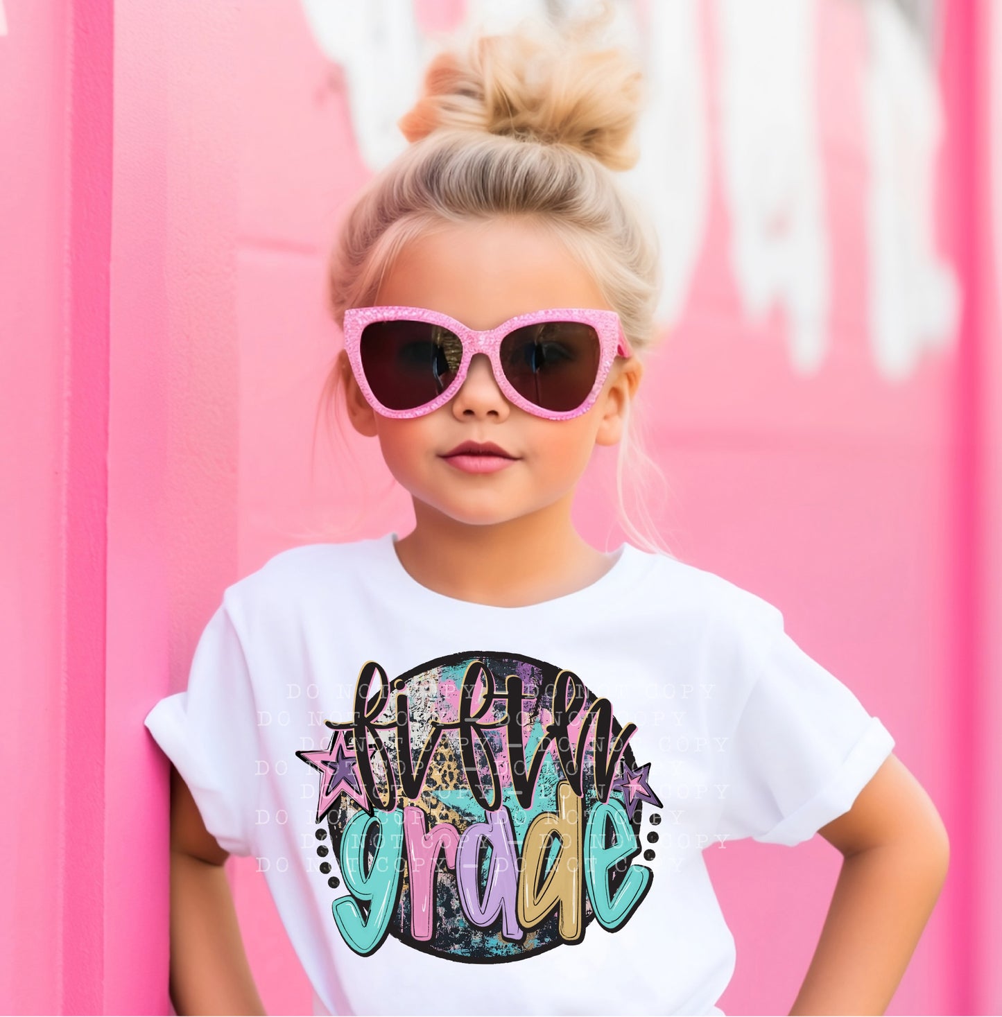 Grades-Back to school-Circle Grunge- DTF Transfer