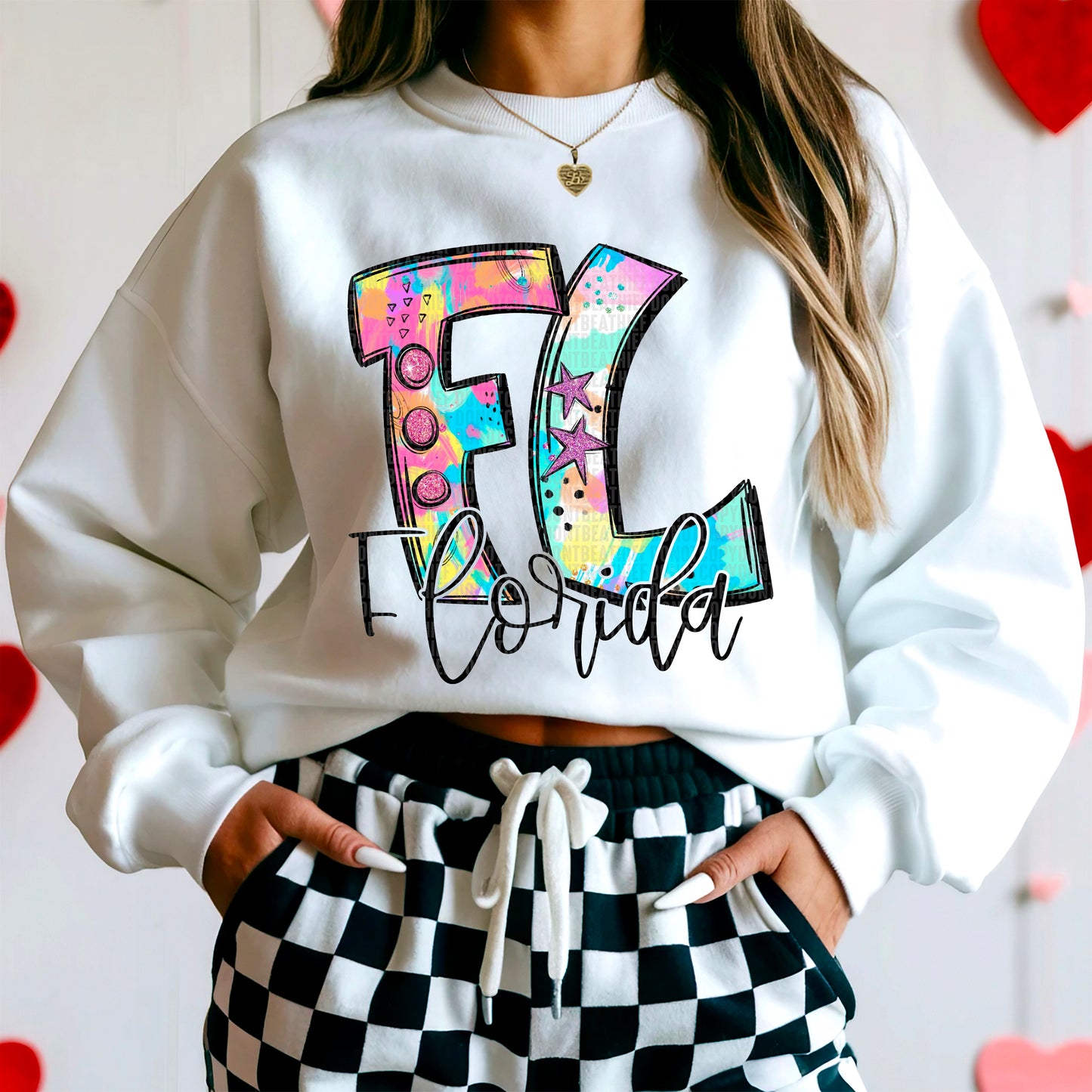 Neon Splashes 50 States- DTF Transfer
