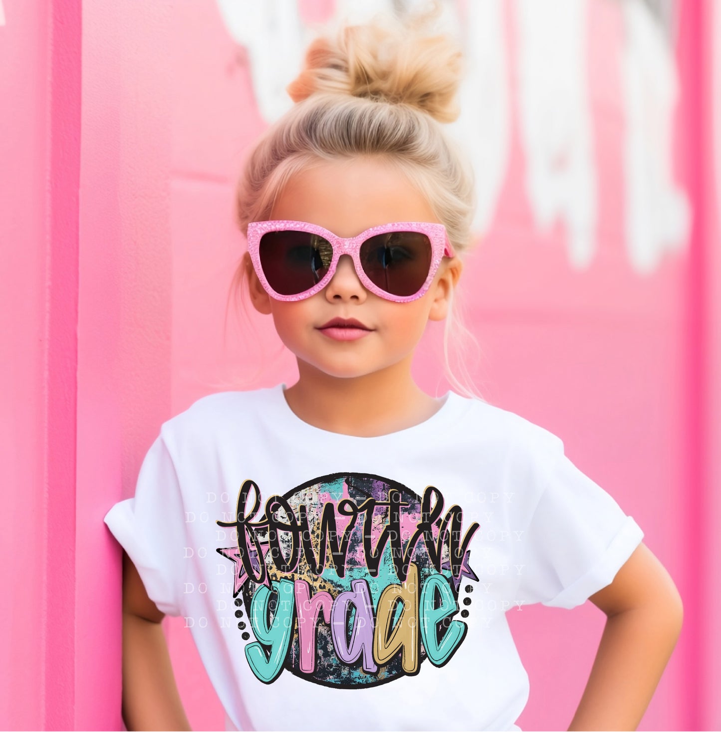 Grades-Back to school-Circle Grunge- DTF Transfer