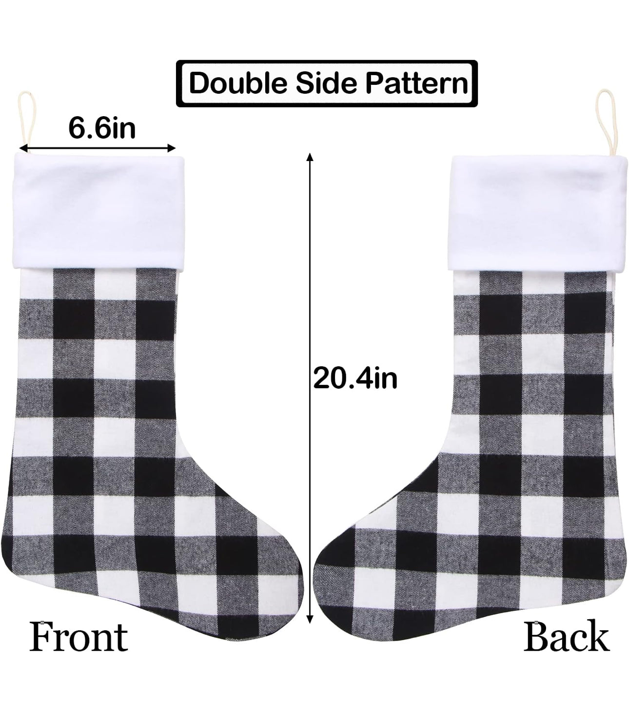 Plaid Leather Custom Patch-STOCKING