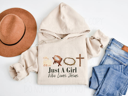 Just a girl who loves Jesus- DTF Transfer