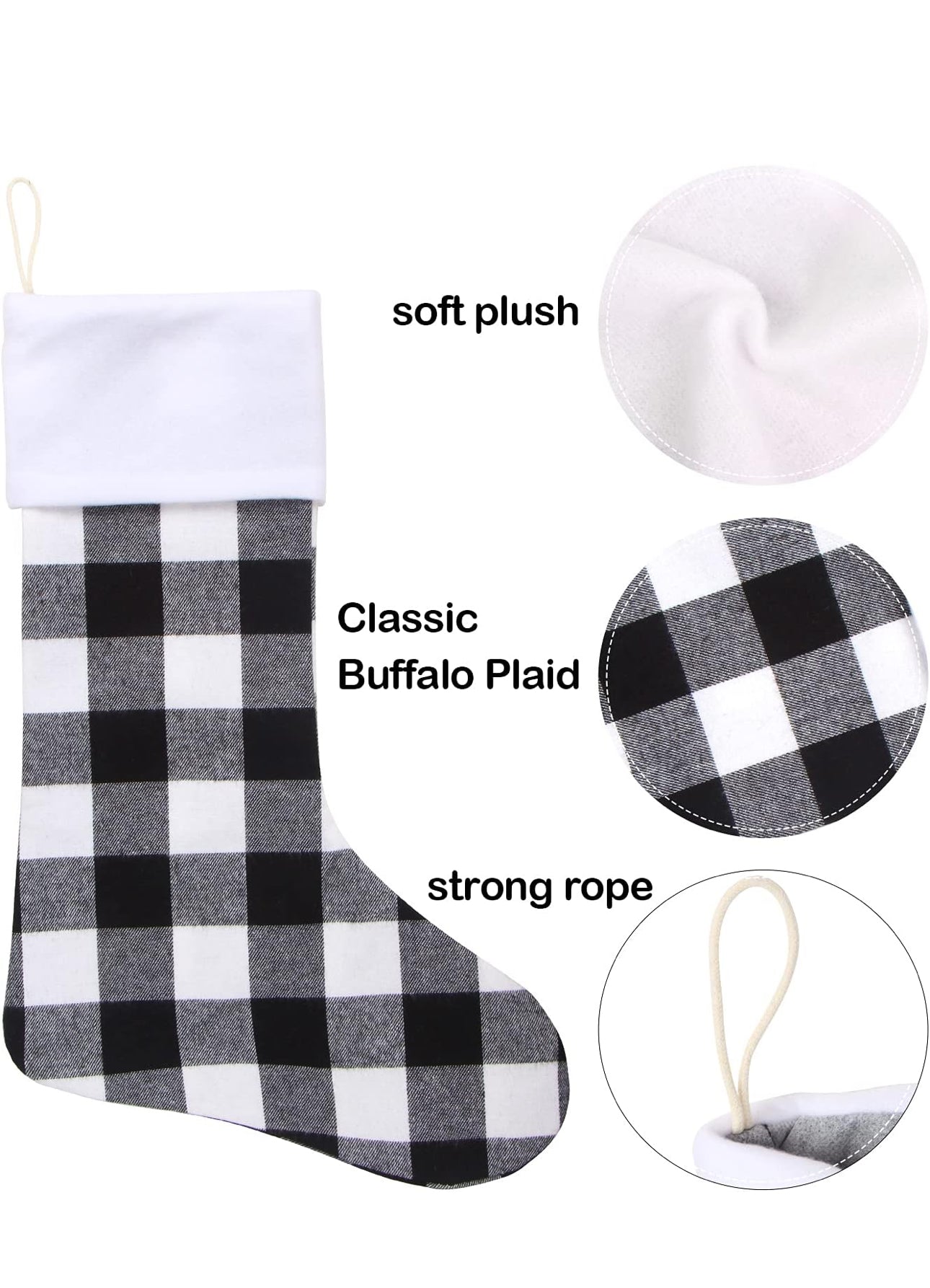 Plaid Leather Custom Patch-STOCKING