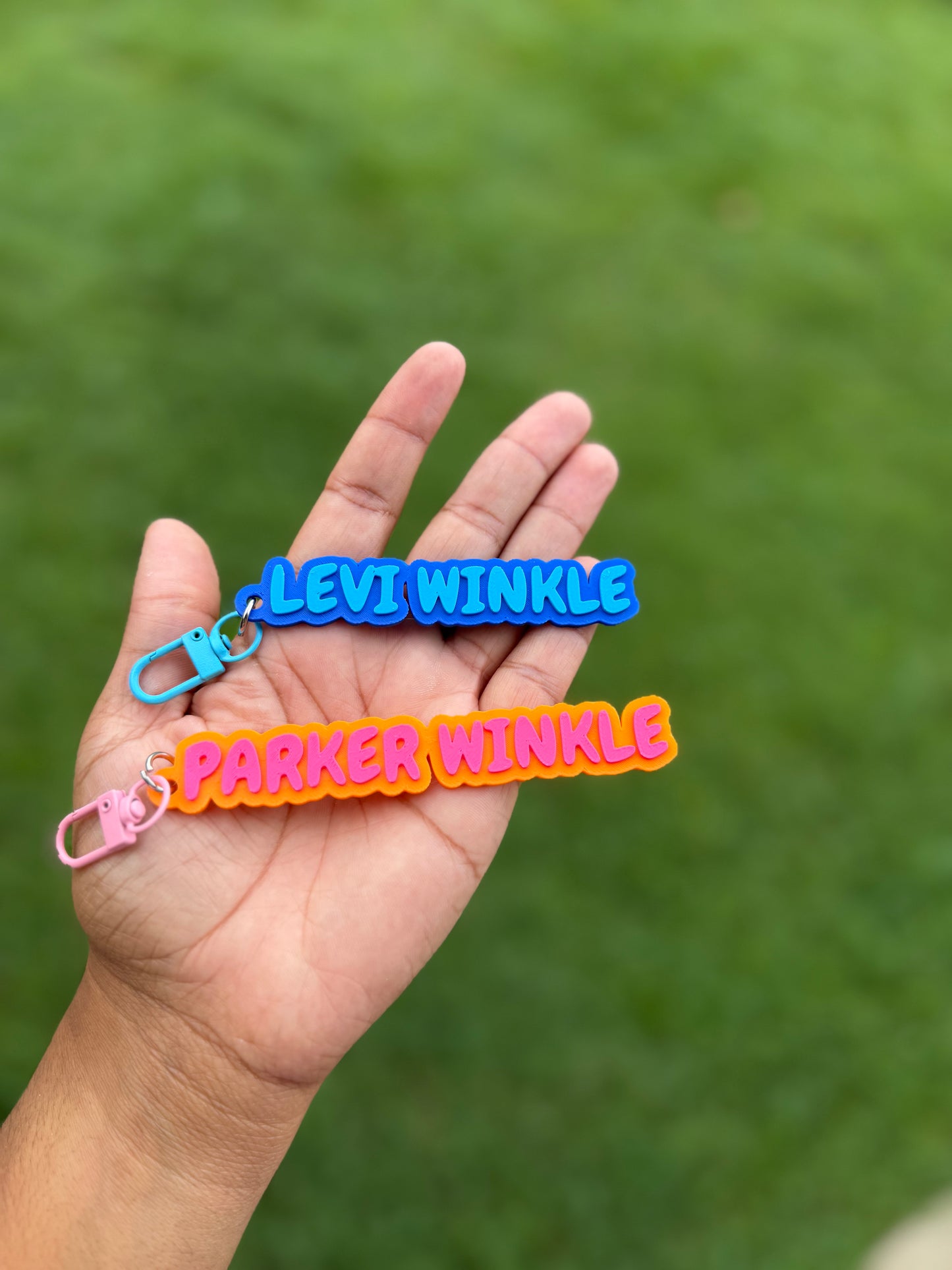 Personalized 3D Printed Name Keychains
