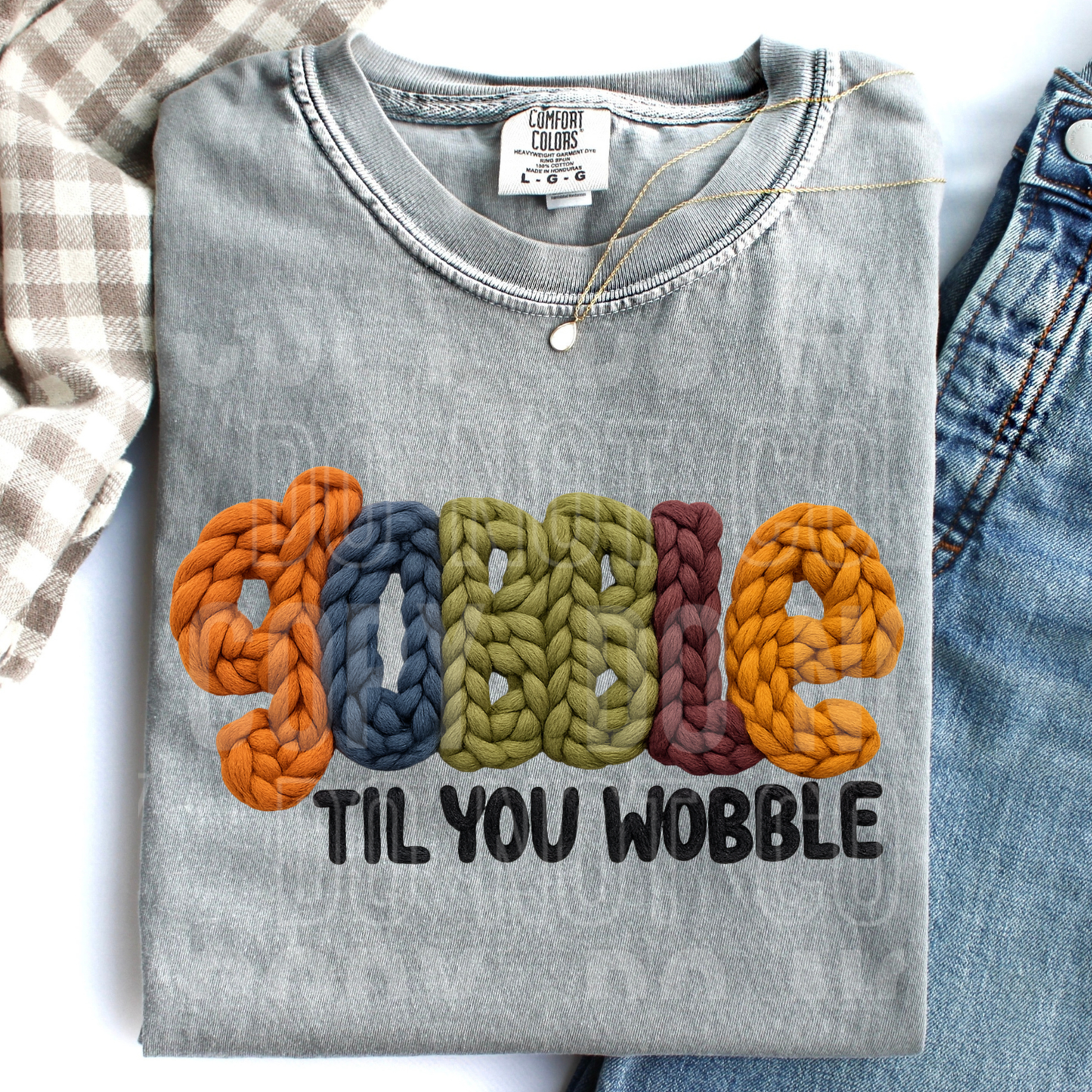 Gobble til you wobble yarn- DTF Transfer