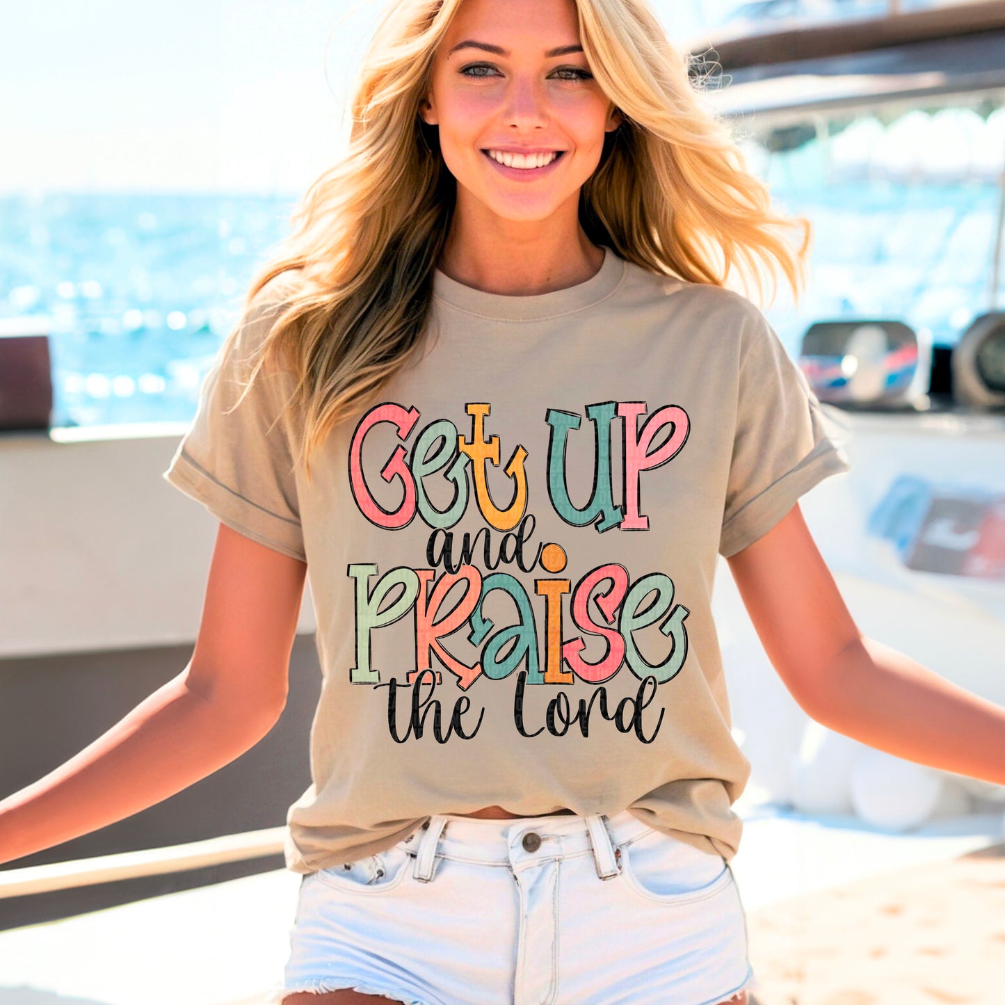 Get up and praise the Lord- DTF Transfer