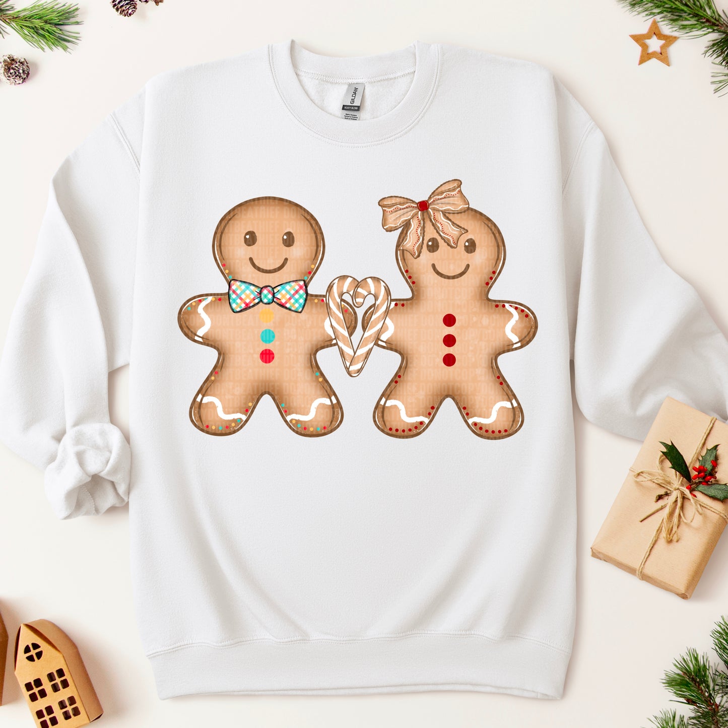 Gingerbread couple- DTF Transfer