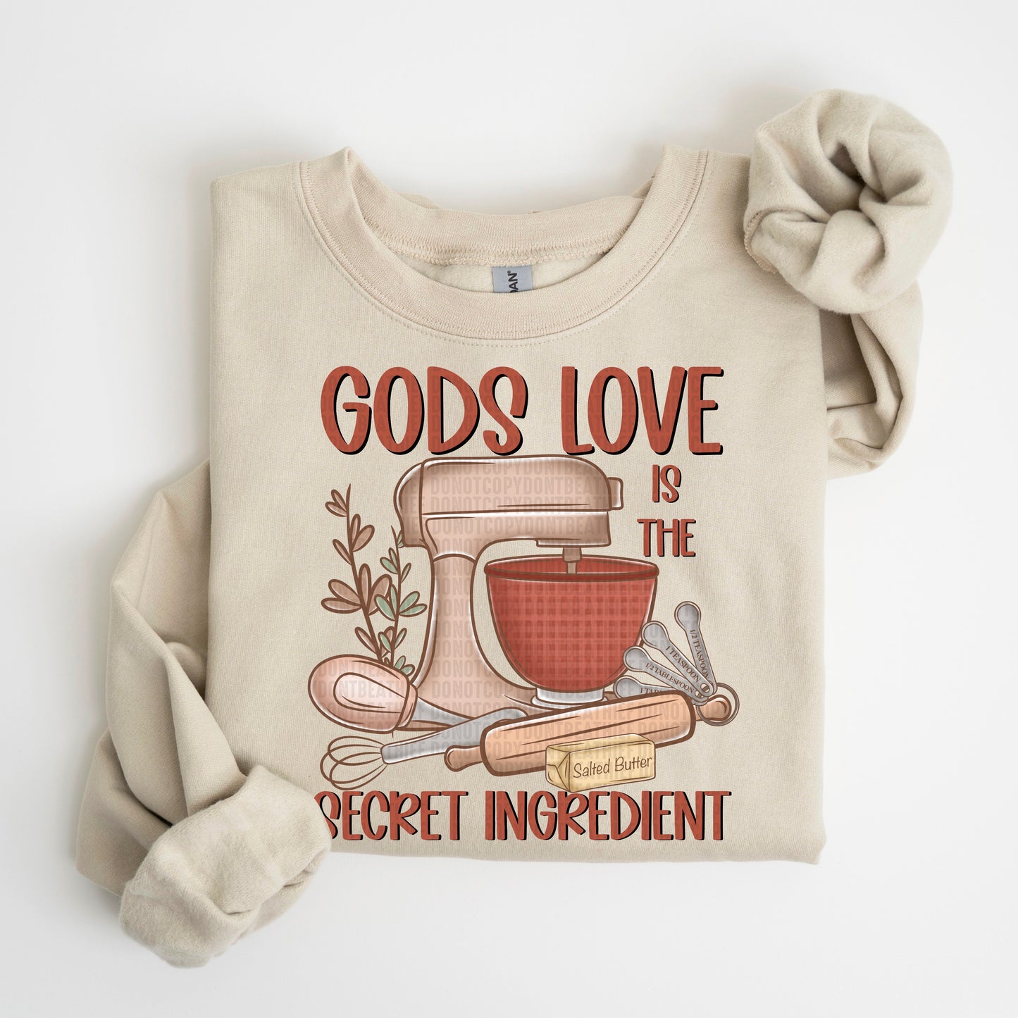 Gods love is the secret ingredient- DTF Transfer
