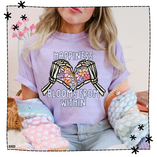 Happiness Blooms from Within PC - Bella Canvas