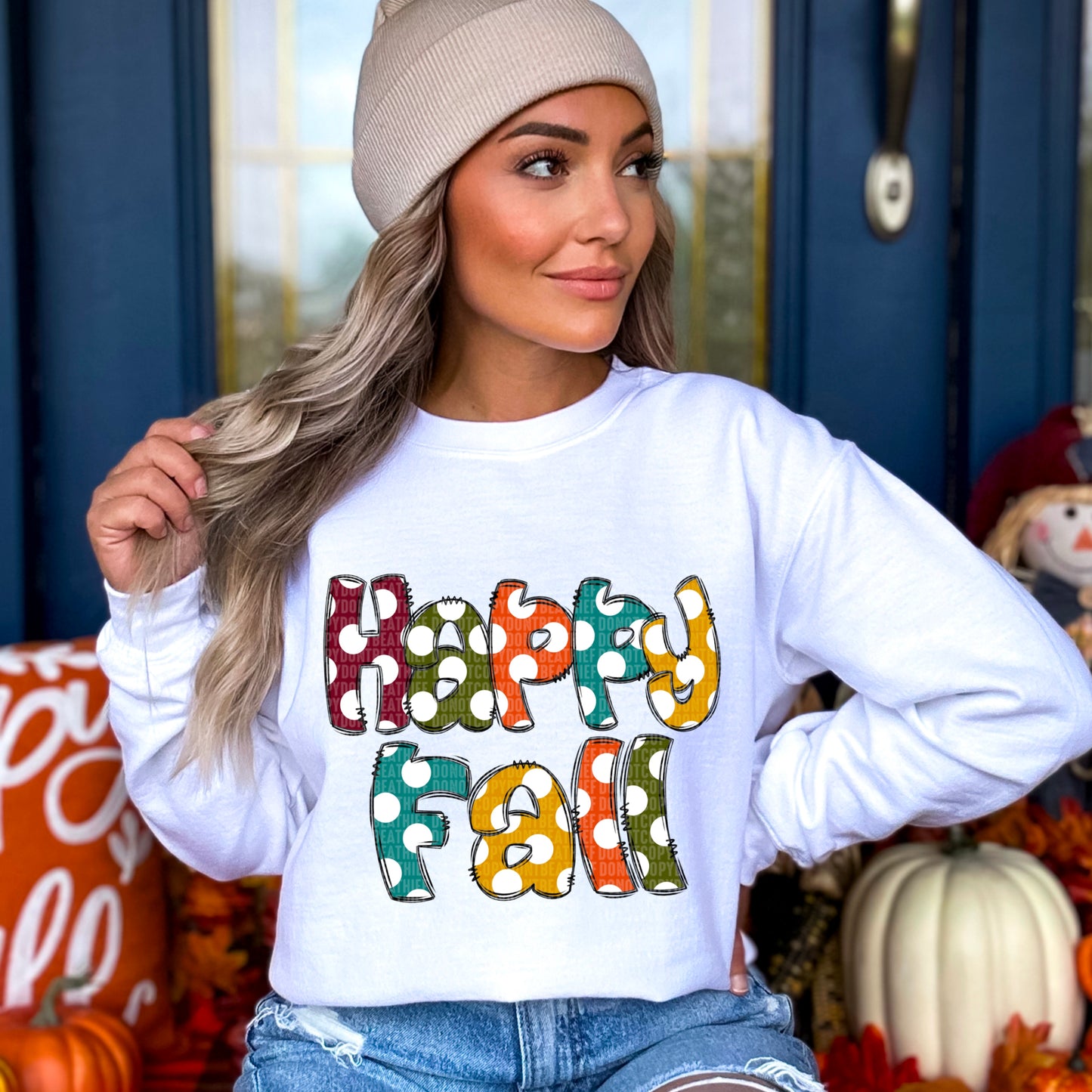 Happy Fall polka dots-DTF Transfers