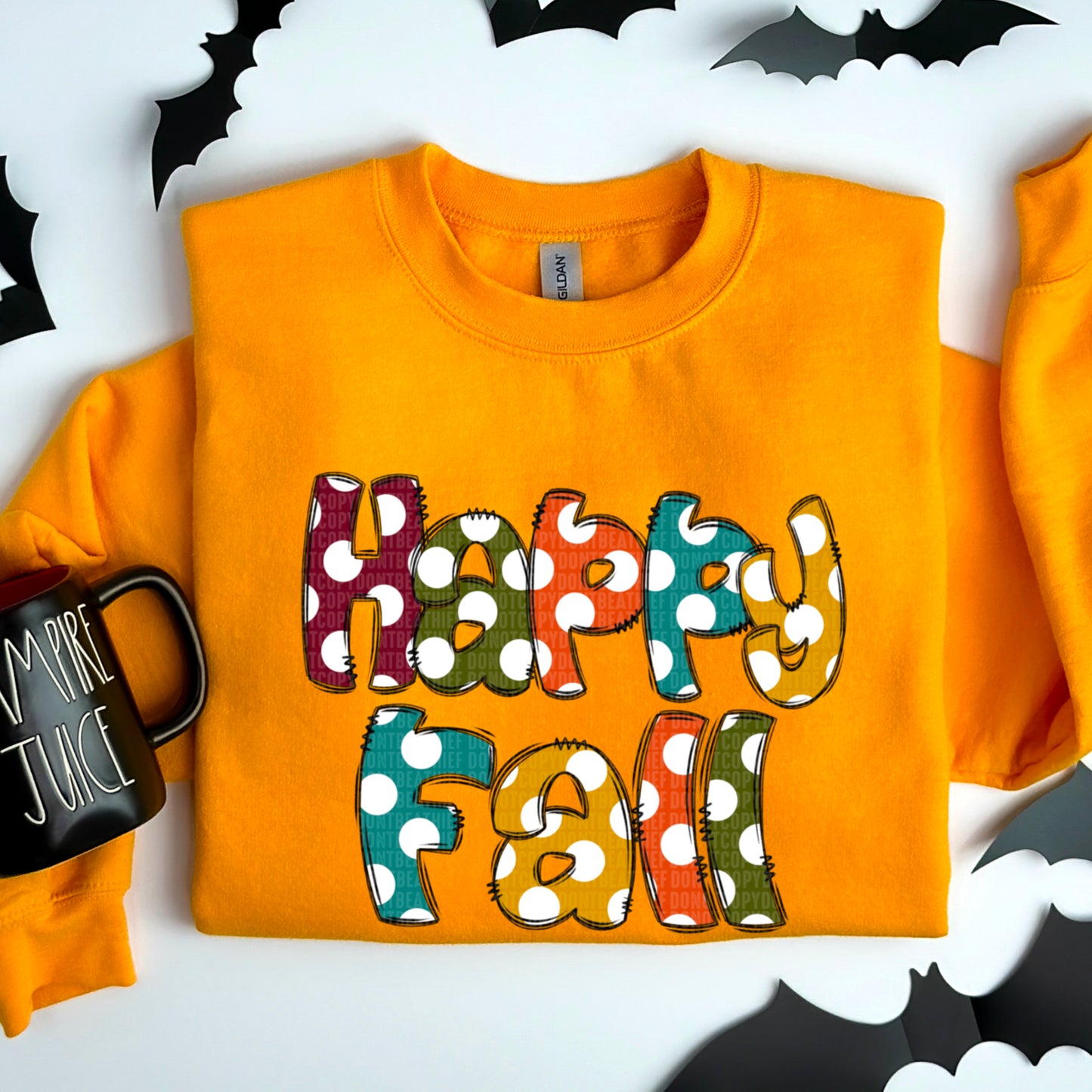 Happy Fall polka dots-DTF Transfers