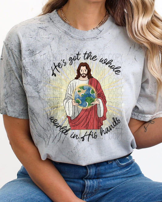 He s Got The Whole World In His Hands RC - Bella Canvas